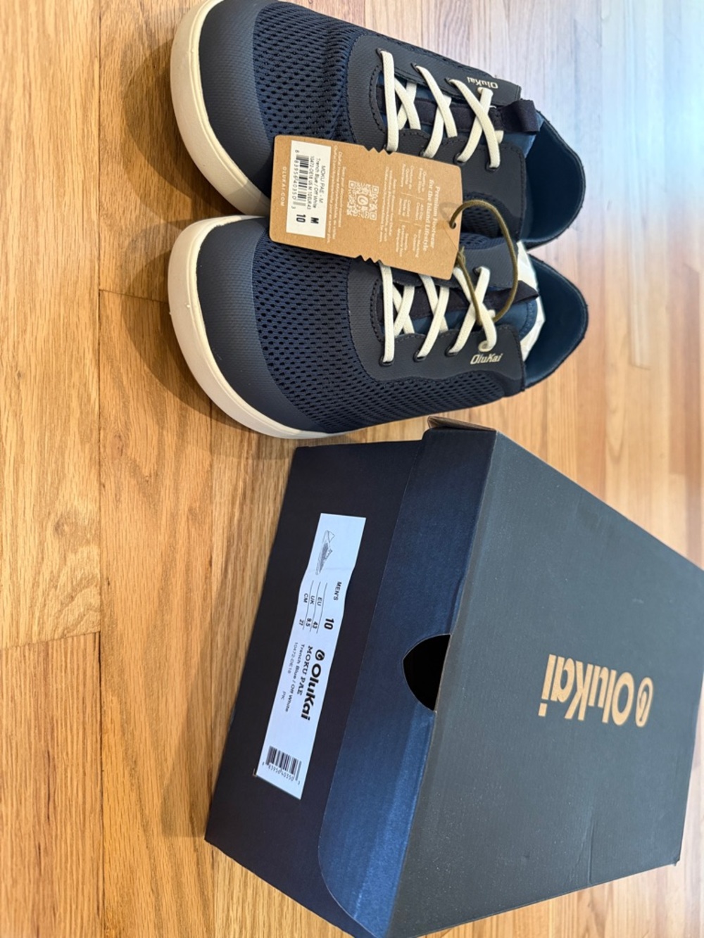 OluKai Navy Mesh Slip-On Loafers with Gum Outsole - Picture 3 of 3